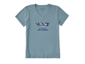 Life Is Good Women's Crusher Lite Vee - Jackie Not Working from Anywhere