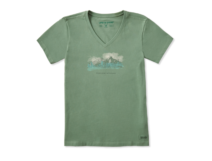 Life Is Good Women's Crusher Lite Vee - Positive Altitude Mountains