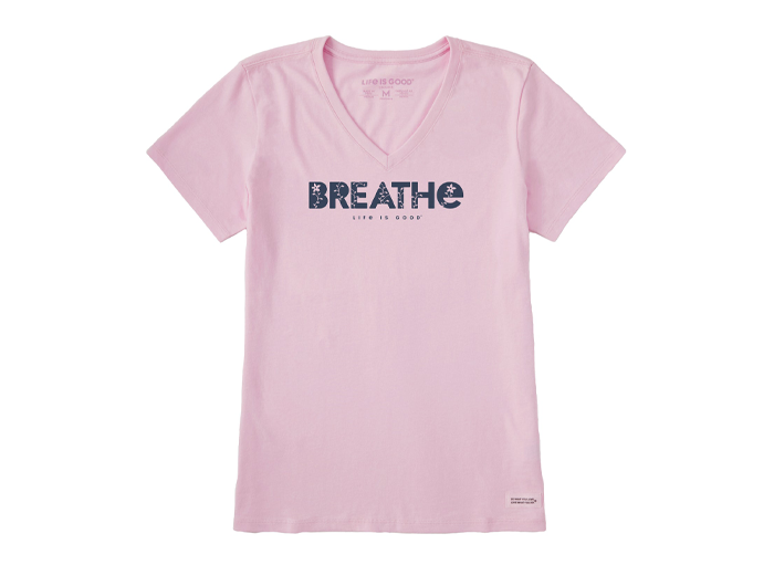 Life Is Good Women's Crusher Lite Vee - Breathe Vines