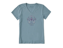 Life Is Good Women's Crusher Lite Vee - Life is Good Dragonfly