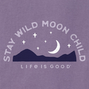 Life Is Good Women's Crusher Lite Vee - Stay Wild Moon Child Landscape