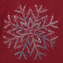 Life is Good Women's Long Sleeve Crusher Lite Vee - Sparkle Snowflake