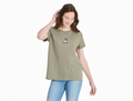Life is Good Women's Slub Easy Fit Tee - Giddy Up Flower Boots