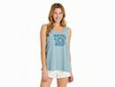 Life is Good Women's Slub Easy Fit Tank - Good Vibes Flowers