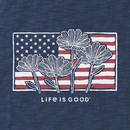 Life is Good Women's Slub Easy Fit Tank - Flower Flag