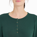 Life is Good Women's Solid Modal Ribbed Henley