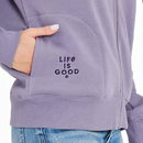 Life is Good Women's Simply True Fleece Zip Hoodie - Crafty LIG Stack