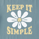 Life is Good Women's Crusher-Flex Hoodie Tunic - Keep It Simple Daisy Smile