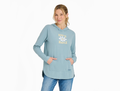 Life is Good Women's Crusher-Flex Hoodie Tunic - Keep It Simple Daisy Smile