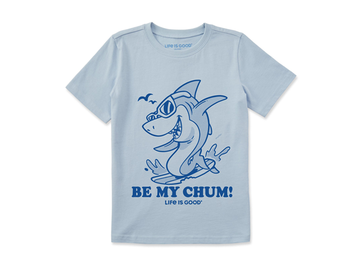 Life is Good Kids' Crusher Tee - Be My Chum Shark