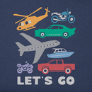 Life is Good Kids' Crusher Tee - Let's Go Vehicles