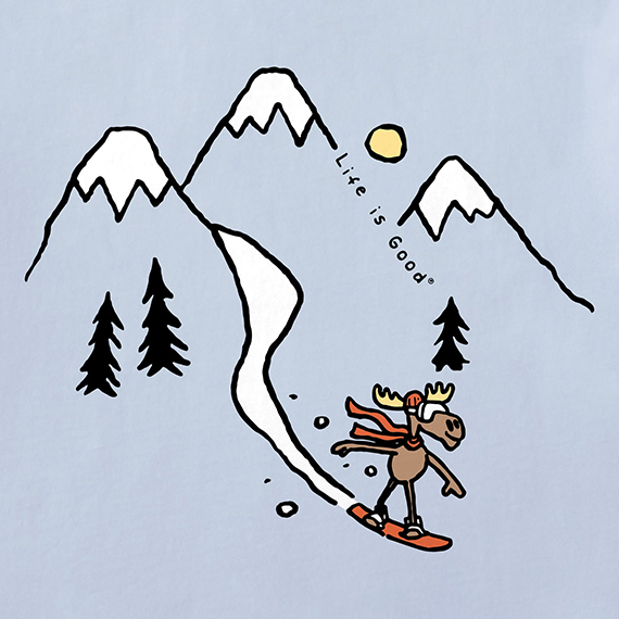 Life is Good Kids' Crusher Tee - Moose Snowboard Vista