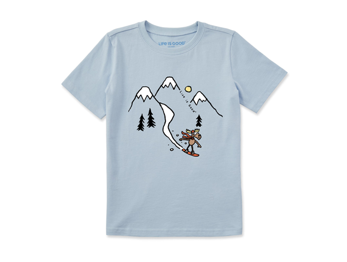 Life is Good Kids' Crusher Tee - Moose Snowboard Vista
