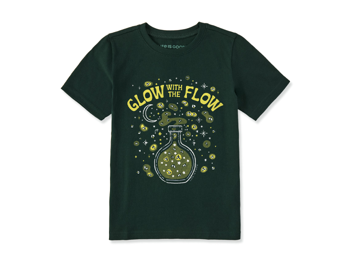 Life is Good Kids' Crusher Tee - Glow with the Flow