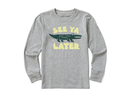 Life is Good Kid's Long Sleeve Crusher Tee - See Ya Later Alligator