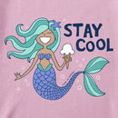 Life is Good Toddler Crusher Tee - Stay Cool Mermaid