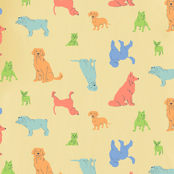 Life is Good Toddler Crusher Tee - Playful Dog Pattern