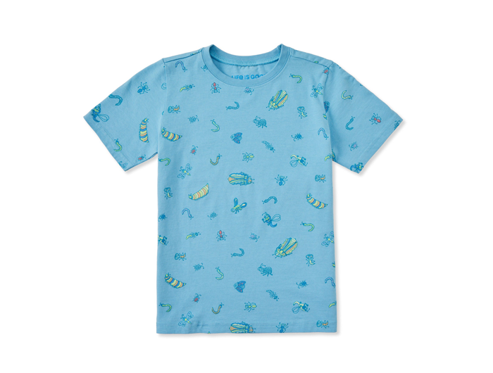 Life is Good Toddler Crusher Tee - Doodle Bug Pattern