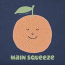 Life is Good Infant Crusher Baby Bodysuit - Main Squeeze Orange