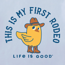 Life is Good Infant Crusher Baby Bodysuit - First Rodeo Chick