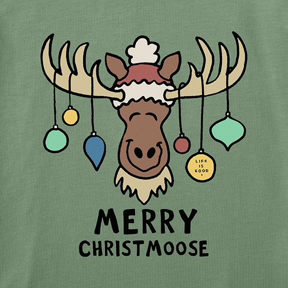 Life is Good Infant Long Sleeve Crusher Baby Bodysuit - Merry Christmoose Ornaments