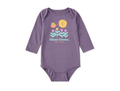 Life is Good Infant Long Sleeve Crusher Baby Bodysuit - Home Grown Garden