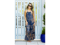 Treasures of Bali Women's Stevie Halter Top Tiered Maxi Dress
