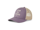 Life is Good Trucker Hat - LIG Wordmark Stacked