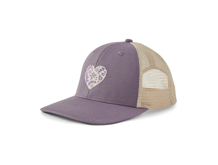 Life is Good Trucker Hat - Woodcut Heart