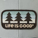 Life is Good Trucker Hat - Three Pine Patch