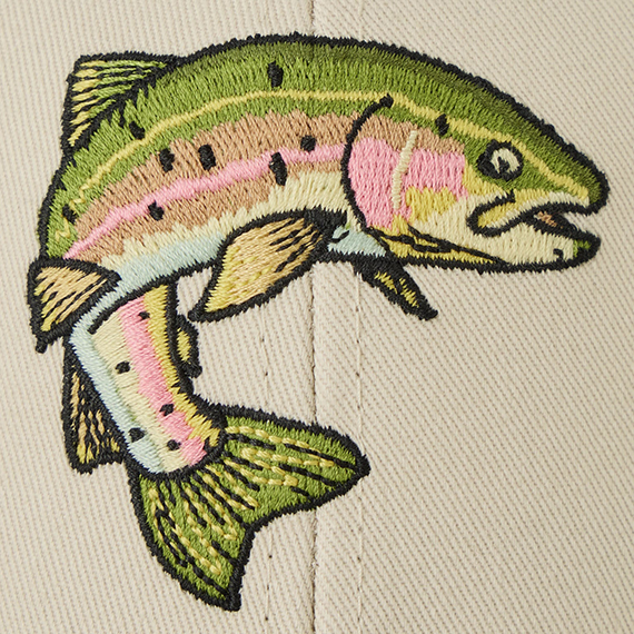 Life is Good Trucker Hat - Rainbow Trout