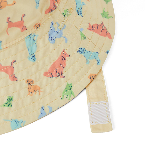 Life is Good Baby Made in the Shade Bucket Hat - Playful Dog Pattern