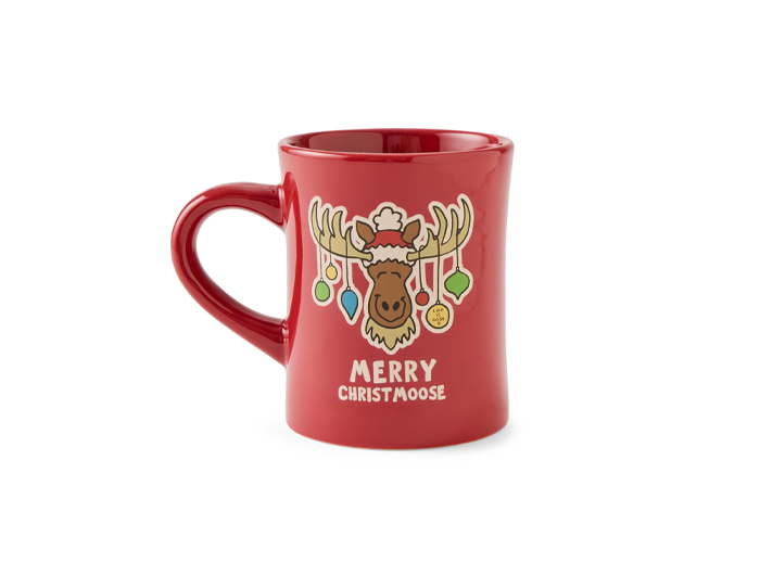Life is Good Diner Mug - Merry Christmoose Ornaments