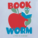 Life is Good Toddler Long Sleeve Crusher Tee - Book Worm