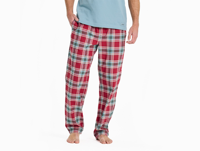 Life is Good Men's Classic Sleep Pant - Holiday Plaid