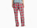 Life is Good Women's Classic Sleep Pant - Holiday Plaid