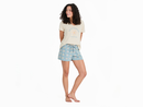Life is Good Women's Snuggle Up Sleep Short - Hello Sunshine Pattern