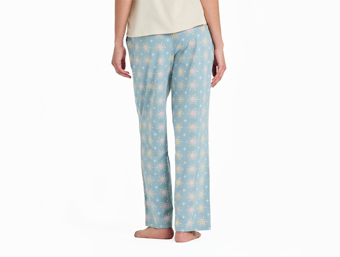 Life is Good Women's Snuggle Up Sleep Pant - Hello Sunshine Pattern