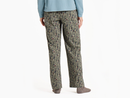 Life is Good Women's Snuggle Up Sleep Pant - Cardinal Winter Floral Pattern