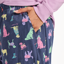 Life is Good Women's Snuggle Up Sleep Pant - Warm Winter Dogs Pattern