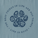 Life is Good Women's Snuggle Up Sleep Vee - Best Things Floral Paw