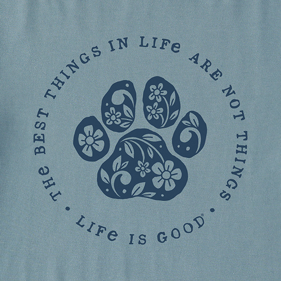 Life is Good Women's Snuggle Up Sleep Vee - Best Things Floral Paw