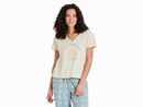 Life is Good Women's Snuggle Up Sleep Vee - Smiling Hello Sunshine