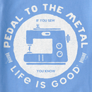 Life is Good Women's Crusher Tee - Pedal to the Metal Sewing