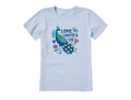 Life is Good Women's Crusher Tee - Love Unites Us Peacock