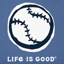 Life is Good Kids' Crusher Tee - Baseball Sketch