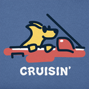 Life is Good Men's Crusher Tee - Cruisin' Rocket