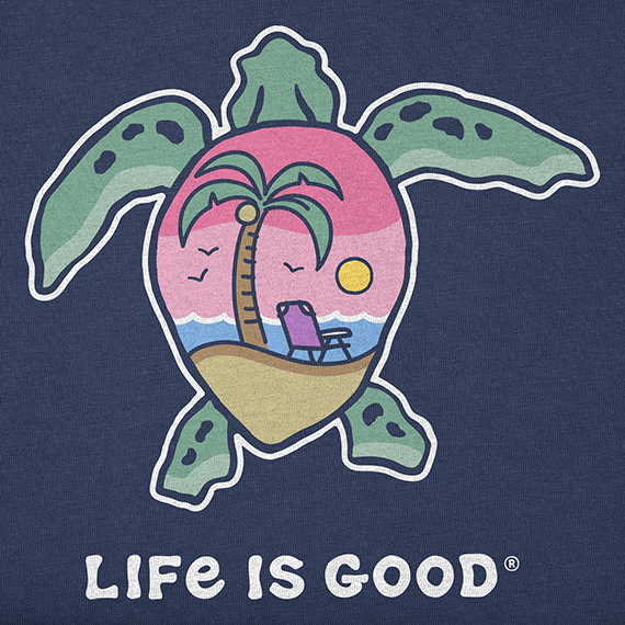 Life is Good Men's Crusher Tee - Turtle Beach