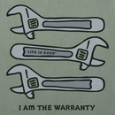 Life is Good Men's Crusher Tee - I Am the Warranty Wrenches