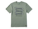 Life is Good Men's Crusher Tee - I Am the Warranty Wrenches